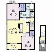 パラダリア Bの間取り画像