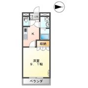 ブラウンハイツ塩冶 B棟の間取り画像