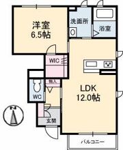シャーメゾンCOLZA A棟の間取り画像