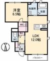 シャーメゾンCOLZA A棟の間取り画像