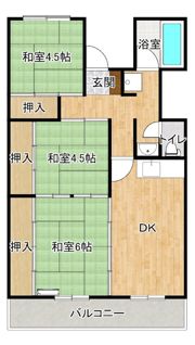 出雲グリーンマンションの間取り画像