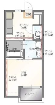 SUN VIVACE塩冶の間取り画像
