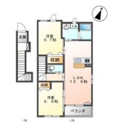 ヴァンベール西出雲の間取り画像