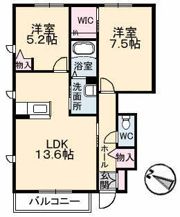 メゾンRYOSENII D棟の間取り画像