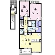 カミュンヌ Aの間取り画像