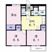 グランメールCの間取り画像