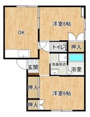 山田アパートの間取り画像