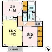 クレールコート B棟の間取り画像