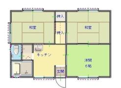 常松アパートの間取り画像