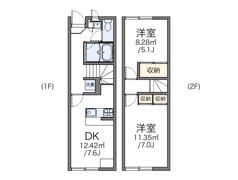 レオパレスラ ルーナBの間取り画像