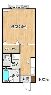 ロイヤルピーチ博多の間取り画像