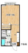 ロイヤルピーチ博多の間取り画像