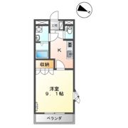ブラウンハイツ塩冶 B棟の間取り画像
