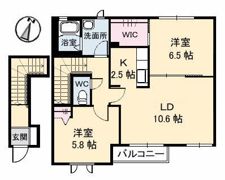 クレール六反 VII棟の間取り画像
