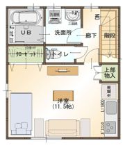 ガレージハウス上塩冶 B棟の間取り画像