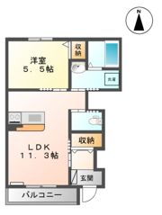 カームプレイス神前の間取り画像