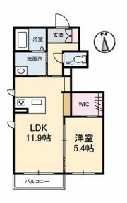 Gardens天神の間取り画像