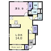 メディオ ピアッツァAの間取り画像