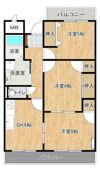 M＆Bヒューマンズ花水木の間取り画像