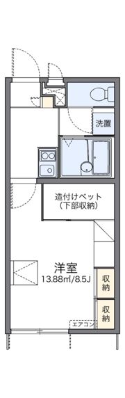 レオパレスラクレIIの間取り画像