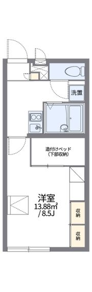 レオパレスEastCreekIの間取り画像