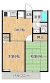 レスポワールAの間取り画像