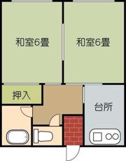 増原アパートの間取り画像