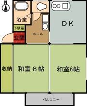 コーポ英の間取り画像
