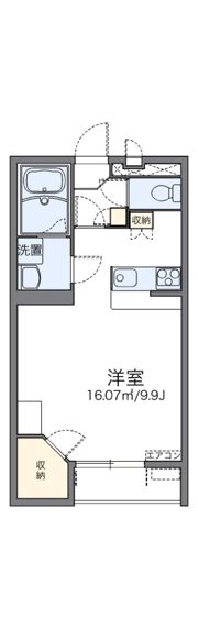 レオパレスラクレIの間取り画像