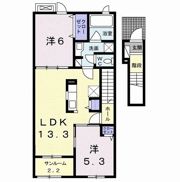 ボヌール カワト Aの間取り画像