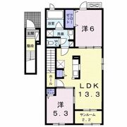 ボヌール カワト Aの間取り画像