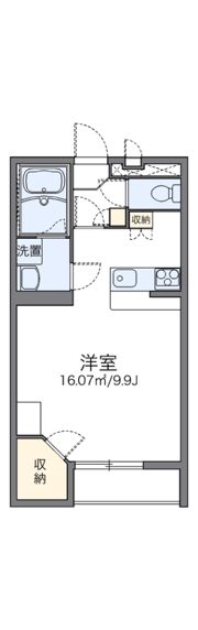 レオパレスフローラ Kの間取り画像