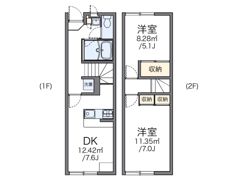 レオパレスラ ルーナAの間取り画像