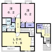 ルピナスK＆Eの間取り画像