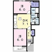 ソレアード緑ヶ丘 Bの間取り画像