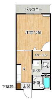 ベルグランデ博多の間取り画像