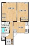 長沢二反田団地内 貸家 1号の間取り画像