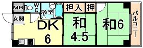 シャルム南台2の間取り画像