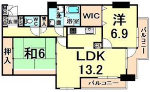 カンパーニュ北園田の間取り画像