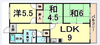 FONTAINE東園田の間取り画像