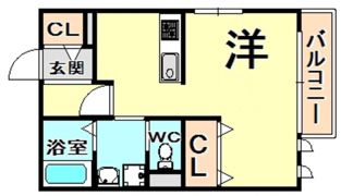 プラージュ コート 浜の間取り画像