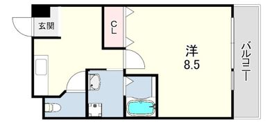 シャトル ヨネの間取り画像