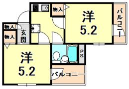 立花一番館の間取り画像