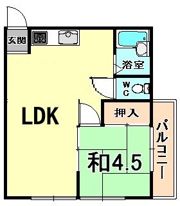 ヒルズ清水の間取り画像
