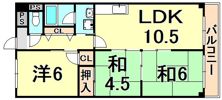 南野サンハイツの間取り画像