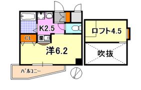 エステムコート神戸県庁前3フィエルテの間取り画像