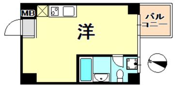 イーストヴィレッジ三宮の間取り画像