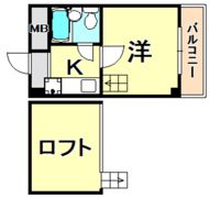 北野ダイヤハイツの間取り画像
