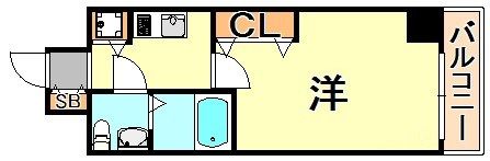 S-RESIDENCE神戸磯上通の間取り画像