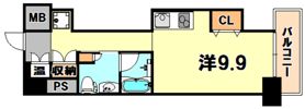レジディア神戸磯上の間取り画像